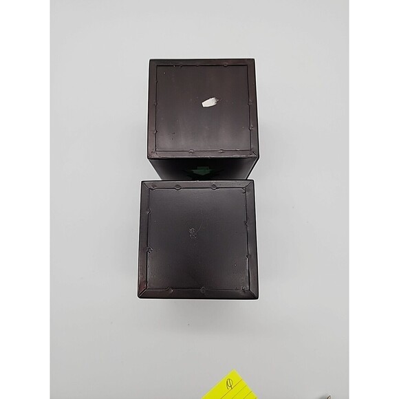 Rustic Pine Tree Candle Holders Christmas Winter Cabin Pair of Candle Holders - Picture 5 of 12